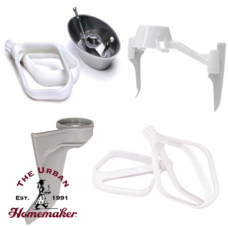 Baker's Pack Attachment Set for NutriMill Artiste Mixer and Bosch Universal  Plus Mixer (Cake Paddles, Bowl Scraper & Cookie Paddles) 